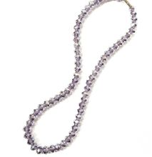 Womens Lavender crystal necklace